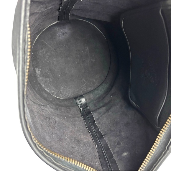 COACH VINTAGE 80S EXTRA LARGE BLACK GLOVETAN LEATHER CLASSIC DUFFLE SAC FEED BAG - Picture 9 of 13